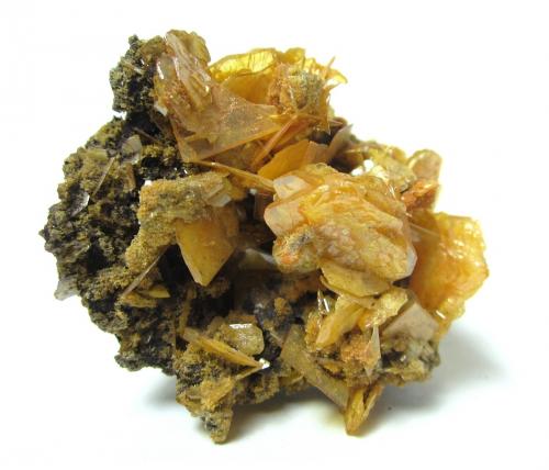 Wulfenite, mimetite
San Francisco Mine (Cerro Prieto Mine), Cerro Prieto, Cucurpe, Municipio de Cucurpe, Sonora, Mexico
Specimen size 4,5 cm (Author: Tobi)