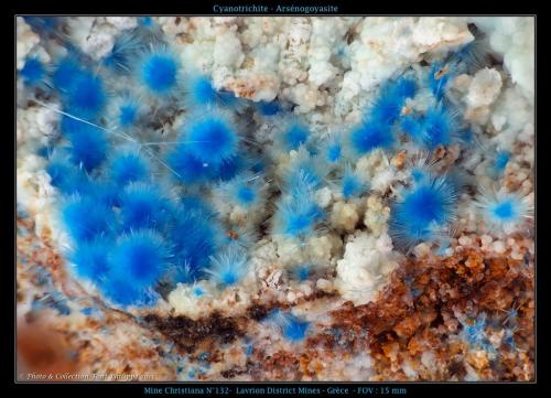 Cyanotrichite + Asengoyasite
Mine Christiana, Lavrion, Attica, Grecia
15mm (Autor: pfont)