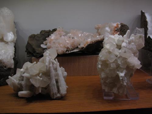 Part of mineral display from Skye and Arran. (Author: Mike Wood)