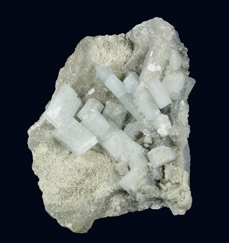 Celestine on Powellite
Rand District, Randsburg, Kern County, California, USA
71 x 58 x 30 mm overall (Author: GneissWare)