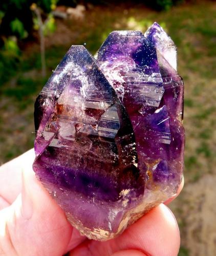 Quartz variety amethyst.
Brandberg Area, Erongo, Namibia
57 x 49 x 41 mm (Author: Pierre Joubert)