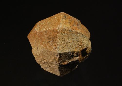 Orthoclase ps. leucite
Loucná, Karlovy Vary Region, Bohemia, Czech Republic
3.1 x 3.5 cm
A classic pseudomorph of K-feldspar after a trapezohedral leucite crystal. (Author: crosstimber)