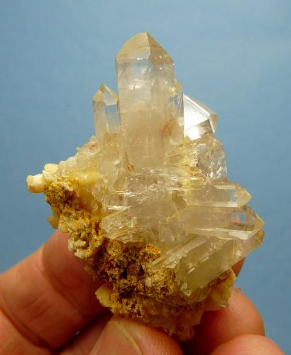 Quartz, feldspar (var. adularia) and rutile
Vredendal Lime Quarry, Western Cape, South Africa
53 x 40 x 26 mm
Same as above. (Author: Pierre Joubert)