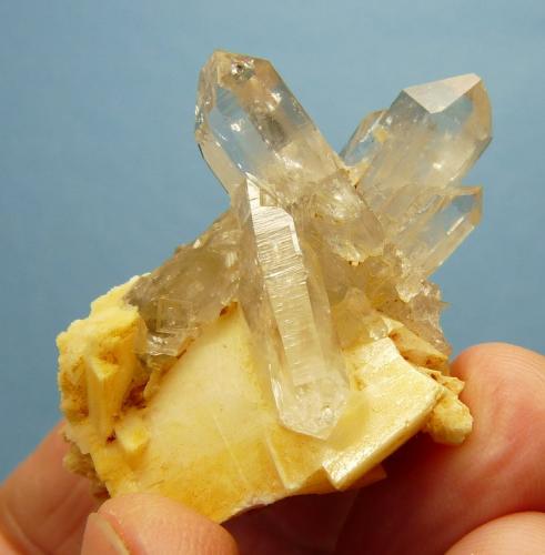 Quartz, feldspar (var. adularia) and rutile
Vredendal Lime Quarry, Western Cape, South Africa
53 x 40 x 26 mm (Author: Pierre Joubert)