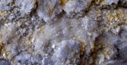 Fluorapatito<br />Alcor del Roble, Cáceres ciudad, Comarca de Cáceres, Cáceres, Extremadura, España<br />Ancho de imagen de 2,5 cm.<br /> (Autor: Cristalino)