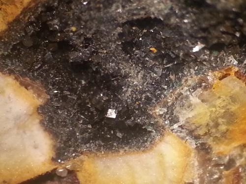 Galena, dolomita<br />Mina Raimunda, El Molar, Comarca Priorat, Tarragona, Cataluña / Catalunya, España<br />macro 20 aumentos<br /> (Autor: Javier Rodriguez)