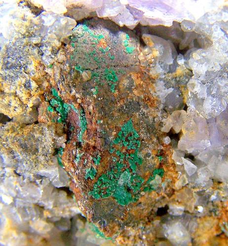 Malaquita<br />Yanci Quarry, Unanue, Igantzi (Yanci), Comarca Cinco Villas, Chartered Community of Navarre (Navarre), Spain<br />Detalle<br /> (Autor: canada)