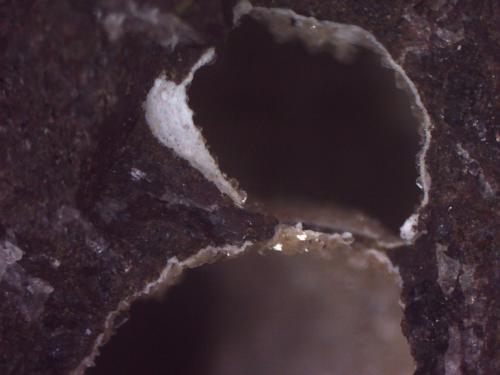 Clinoptilolita<br />Barranco de Tocodoman, La Aldea de San Nicolás, Gran Canaria, Provincia de Las Palmas, Canarias, España<br />5 x 5 cm. (detalle)<br /> (Autor: Jose Bello)