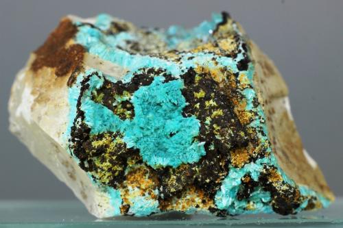 Auricalcita<br />Mina Ojuela, Mapimí, Municipio Mapimí, Durango, México<br />50x35x30 mm<br /> (Autor: Juan Espino)