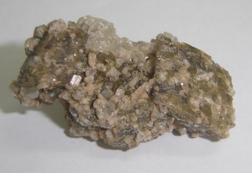 Siderita, Dolomita y Ortoclasa<br />Mantena, Vale do Rio Doce, Minas Gerais, Brazil<br />3,5 x 3,5 x 1,6 cm<br /> (Autor: Anisio Claudio)