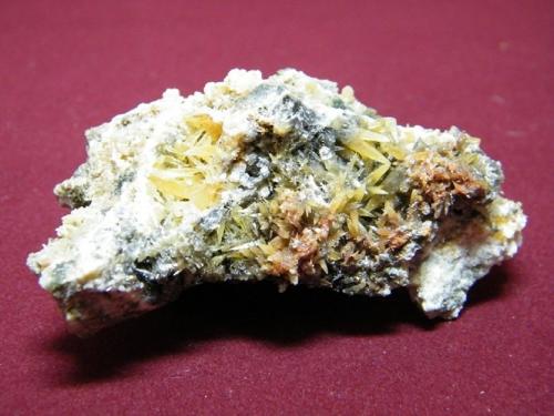 Mimetite<br />Tsumeb Mine, Tsumeb, Otjikoto Region, Namibia<br />75x35mm<br /> (Author: Heimo Hellwig)