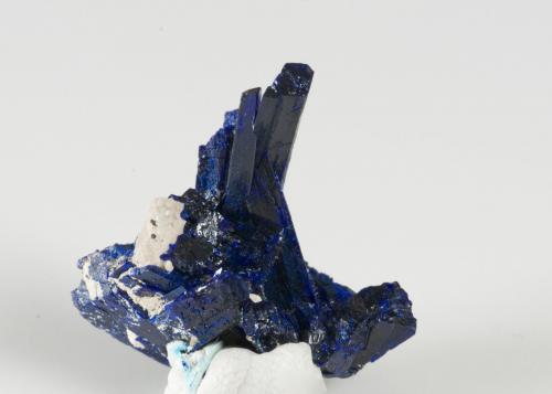 Azurite<br />Kerrouchen, Khénifra Province, Beni Mellal-Khenifra Region, Morocco<br />18 x1,5 cm<br /> (Author: steven calamuci)