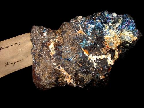 Bornite<br />Neue Haardt Mine, Weidenau, Siegen, Siegen-Wittgenstein District, Arnsberg, North Rhine-Westphalia/Nordrhein-Westfalen, Germany<br />9 x 6,5 cm<br /> (Author: Andreas Gerstenberg)