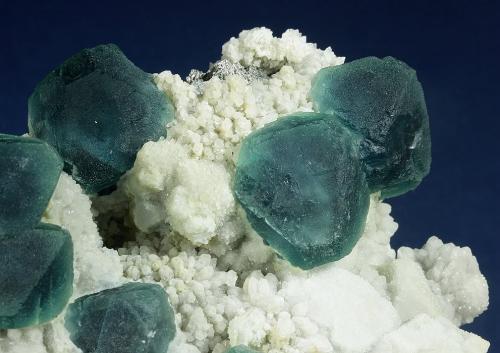 Fluorite with Quartz and Arsenopyrite<br />Huanggang Mines, Hexigten Banner (Kèshíkèténg Qí), Chifeng (Ulanhad), Inner Mongolia Autonomous Region, China<br />120.0 x 92.0 x 45.0 mm<br /> (Author: GneissWare)