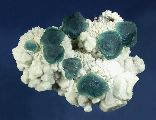 Fluorite with Quartz and Arsenopyrite<br />Huanggang Mines, Hexigten Banner (Kèshíkèténg Qí), Chifeng (Ulanhad), Inner Mongolia Autonomous Region, China<br />120.0 x 92.0 x 45.0 mm<br /> (Author: GneissWare)