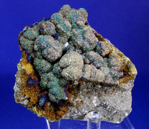 Chalcopyrite pseudomorph after galena<br />Sweetwater Mine, Ellington, Viburnum Trend District, Reynolds County, Missouri, USA<br />8 x 7 cm<br /> (Author: Don Lum)