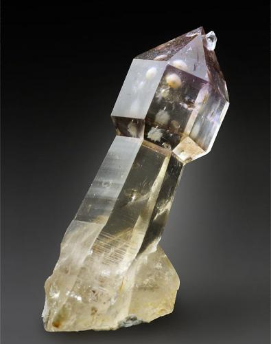 Quartz var. Amethyst
Crystal Park, Elkhorn Hot Springs area, Pioneer Mts, Beaverhead Co., Montana, USA
3.4 x 1.2 x 1.1 cm (Author: xdxucn)