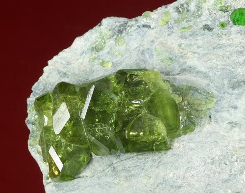 Andradite ( var. demantoid )
Val Malenco, Sondrio Province, Lombardia Region, Italy

85 x 46 x 35 mm
closeup (Author: GneissWare)