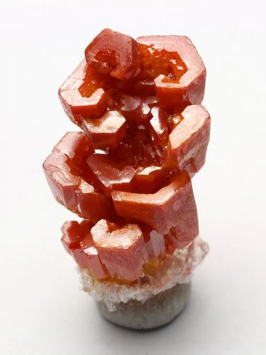 Vanadinite
Mibladen, Midelt, Khénifra, Meknès-Tafilalet, Morocco
1.5 cm tall
Cute hoppered crystals of Vanadinite. (Author: xdxucn)