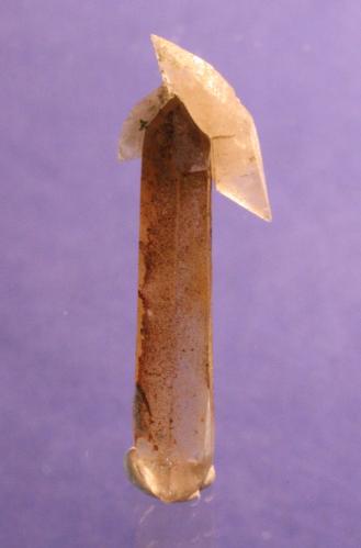 Calcite, Quartz
La Farola Mine, Cerro Pintado, Tierra Amarilla, Copiapo Province, Atacama Region, Chile
4.3 x 1.5 cm (Author: Don Lum)