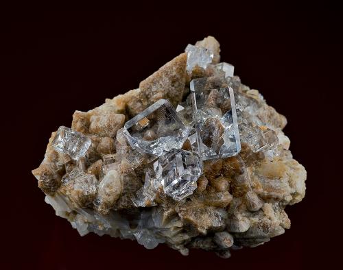 Fluorite, Calcite
Llamas Quarry, Duyos, Caravia District, Caravia mining area, Asturias, Spain
4.5 x 3.8 cm (Author: am mizunaka)