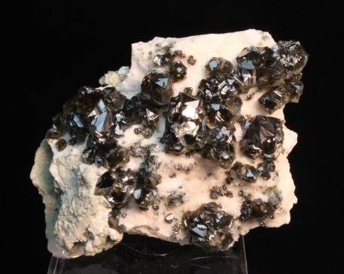 Sphalerite var cleiophane, Galena, Pyrite
Krushev dol deposit (Krusov dol deposit), Krushev dol mine, Madan ore field, Rhodope Mountains, Smolyan Oblast, Bulgaria
7.0 x 5.2 cm (Author: Don Lum)