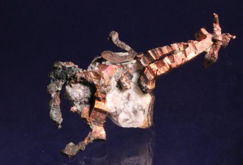 Copper, Calcite
Cliff mine, Phoenix, Keweenaw Co., Michigan, USA
7.4 x 3.7 cm
The Scorpion (Author: Don Lum)