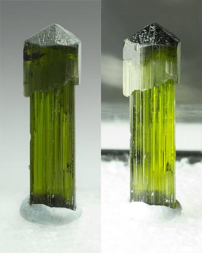 Elbaite
Barra de Salinas district, Barra de Salinas, Coronel Murta, Jequitinhonha Valley, Minas Gerais, Brazil
22 mm tall (Author: xdxucn)