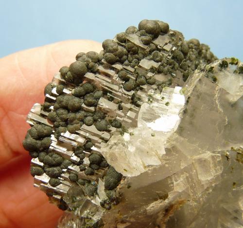 Motramite on and in calcite.
Tsumeb, Namibia
61 x 45 x 30 mm
Same as above. (Author: Pierre Joubert)