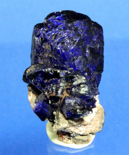 Azurite
Milpillas Mine, Cuitaca, Mun. de Santa Cruz, Sonora, Mexico
4.0 x 3.1 cm (Author: Don Lum)