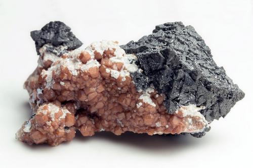 Hausmannite on Andradite
N’Chwaning II Mine, N’Chwaning Mines, Kuruman, Kalahari manganese field, Northern Cape Province, South Africa
3.5 x 2 x 1.5 cm, largest crystal measures 2 cm across (Author: xdxucn)