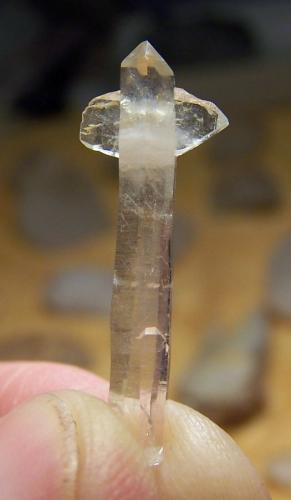 Quartz
Villiersdorp, Western Cape, SA
Fingers for scale. (Author: Pierre Joubert)