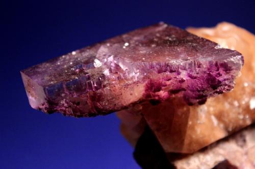 Fluorite, Calcite
Minerva No. 1 Mine (Ozark-Mahoning No. 1 Mine) Ozark-Mahoning Group, Cave-in-Rock Sub-District, Illinois - Kentucky Fluorspar District, Hardin Co., Illinois, USA
12.5 x 8.5 cm (Author: Don Lum)