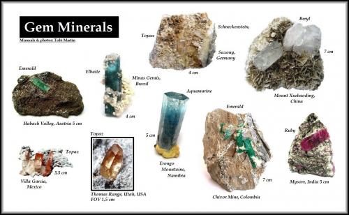 Gem minerals (Author: Tobi)