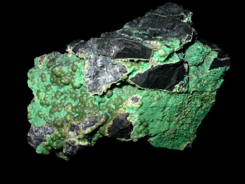 Variscite, wavellite
Lichtenberg open cast, Ronneburg, Thuringia, Germany
7,5 x 5 cm (Author: Andreas Gerstenberg)