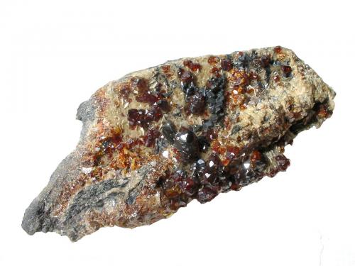 Sphalerite, bournonite, siderite
Georg mine, Willroth, Westerwald, Rhineland-Palatinate, Germany
9 x 5 cm (Author: Andreas Gerstenberg)