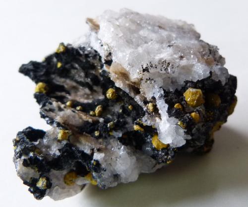 Mimetite (var. campylite)
Dry Gill Mine, Caldbeck Fells, Cumbria, England, UK
5.5 x 4.5 x 3.5cm  
94g (Author: captaincaveman)