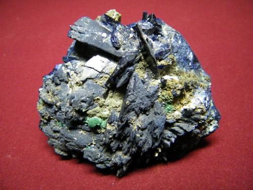 Azurite<br />Tsumeb Mine, Tsumeb, Otjikoto Region, Namibia<br />90x75mm<br /> (Author: Heimo Hellwig)