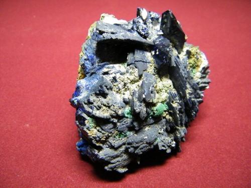 Azurite<br />Tsumeb Mine, Tsumeb, Otjikoto Region, Namibia<br />90x75mm<br /> (Author: Heimo Hellwig)