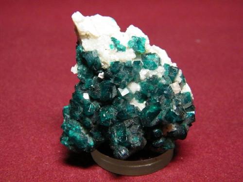 Dioptase<br />Tsumeb Mine, Tsumeb, Otjikoto Region, Namibia<br />40x45mm<br /> (Author: Heimo Hellwig)