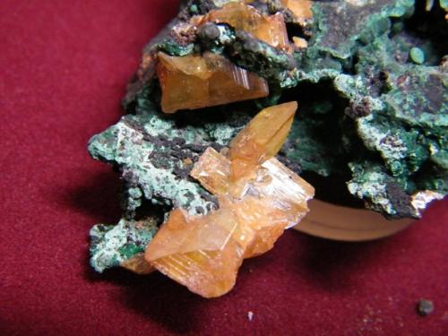 Wulfenite<br />Tsumeb Mine, Tsumeb, Otjikoto Region, Namibia<br />60x40mm<br /> (Author: Heimo Hellwig)