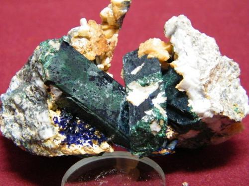 Azurite/Malachite<br />Tsumeb Mine, Tsumeb, Otjikoto Region, Namibia<br />70x50mm<br /> (Author: Heimo Hellwig)