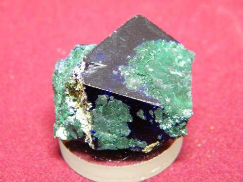 Azurite/Malachite<br />Tsumeb Mine, Tsumeb, Otjikoto Region, Namibia<br />30x30mm<br /> (Author: Heimo Hellwig)