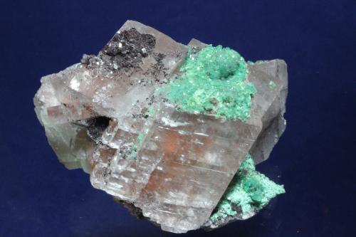 Calcite, Malachite<br />Tsumeb Mine, Tsumeb, Otjikoto Region, Namibia<br />10.5 x 7.5 cm<br /> (Author: Don Lum)
