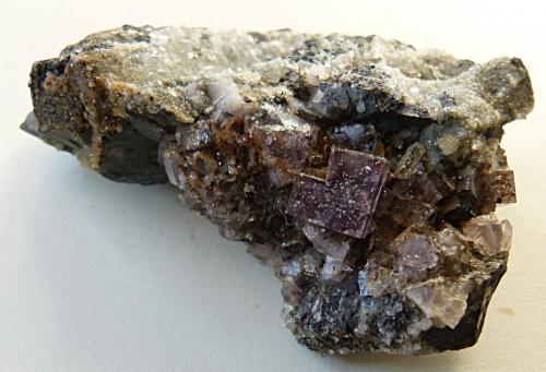 Fluorite<br />Newlandside Quarry, Quarry Hill Veins, Stanhope, Weardale, North Pennines Orefield, County Durham, England / United Kingdom<br />7 x 4.5 x 2cm<br /> (Author: captaincaveman)