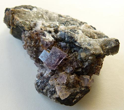 Fluorite<br />Newlandside Quarry, Quarry Hill Veins, Stanhope, Weardale, North Pennines Orefield, County Durham, England / United Kingdom<br />7x4.5x2cm<br /> (Author: captaincaveman)