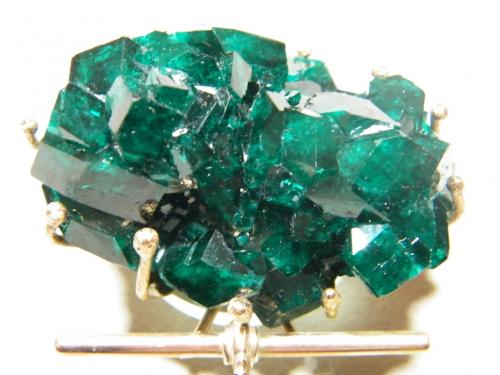 Dioptase<br />Tsumeb Mine, Tsumeb, Otjikoto Region, Namibia<br />60x50mm<br /> (Author: Heimo Hellwig)