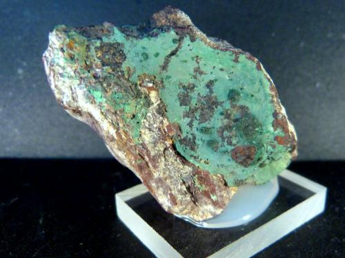 Pseudomalaquita<br />La Virgen Mine, Andújar, Comarca de la Campiña, Jaén, Andalusia, Spain<br />3 x 4 x 2,5 cm.<br /> (Autor: Felipe Abolafia)