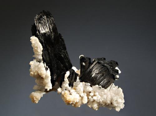 Schorl<br />Zona Brandberg, Región Erongo, Namibia<br />5.6 x 9.1 cm.<br /> (Author: crosstimber)