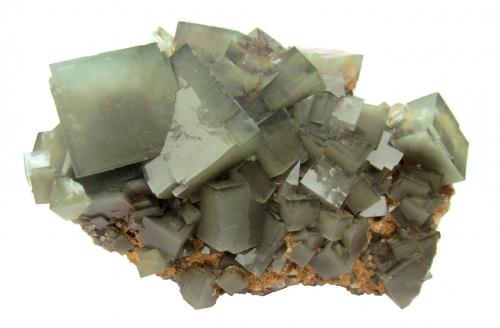 Fluorite<br />Huangshaping Mine, Guiyang, Chenzhou Prefecture, Hunan Province, China<br />Specimen size 12 cm, largest fluorite 3 cm<br /> (Author: Tobi)